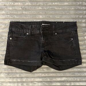Women's Black Denim Shorts